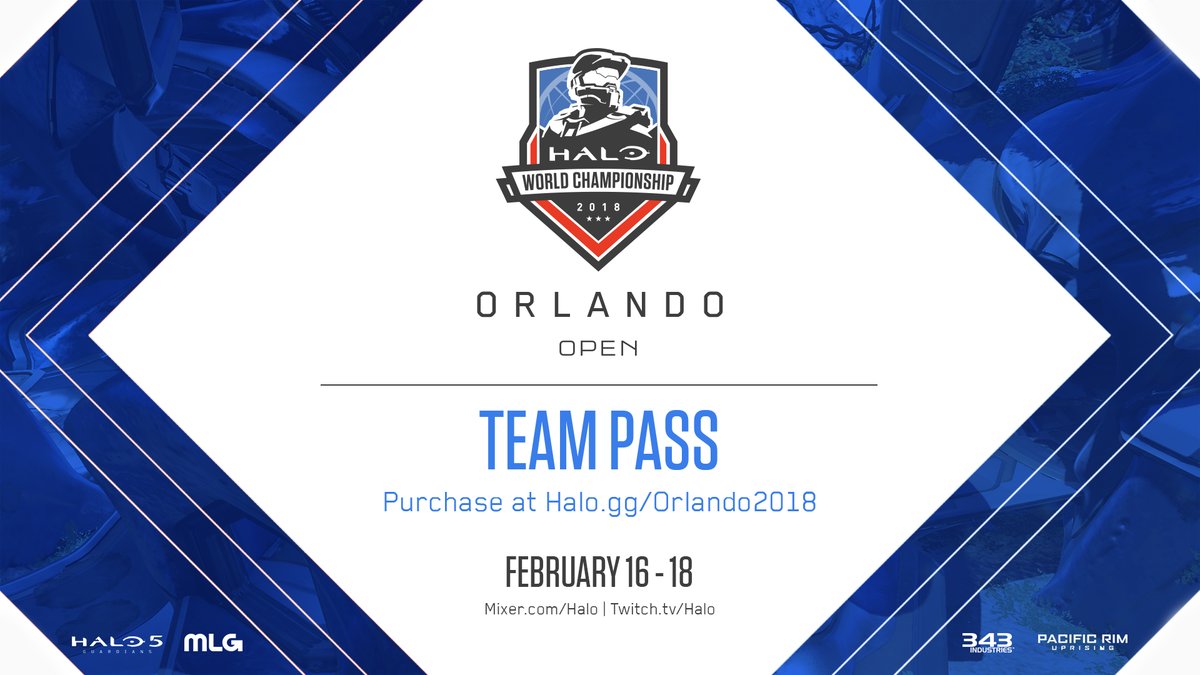 MLG's tweet photo. REMINDER: This is the FINAL day for your squad to get their Team Passes for the first MLG @Halo Open Event since 2012!

Roster lock is 6:00 PM ET tonight - purchase your pass at https://t.co/qyuDhjdwd6 

#HalowWC // @HCS https://t.co/JaTeyMniIY