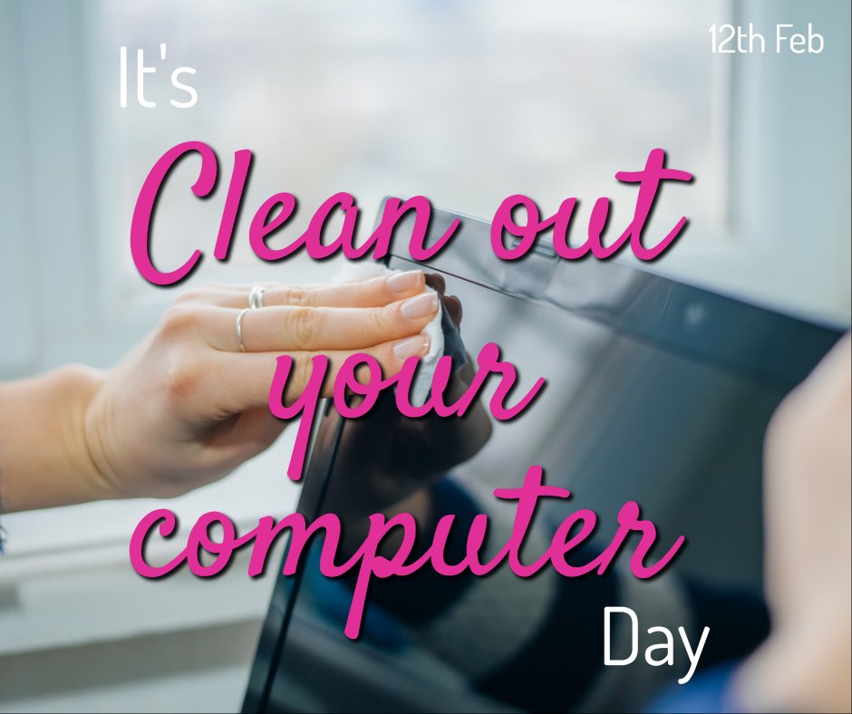 networking_buzz's tweet image. Did you know it&apos;s #cleanoutyourcomputer day today? Spend some time physically cleaning and dusting your computer, and also tidying up your files and folders. 

If you feel overwhelmed with your folder structure, #blueninja can help to get you sorted out and filing efficiently
