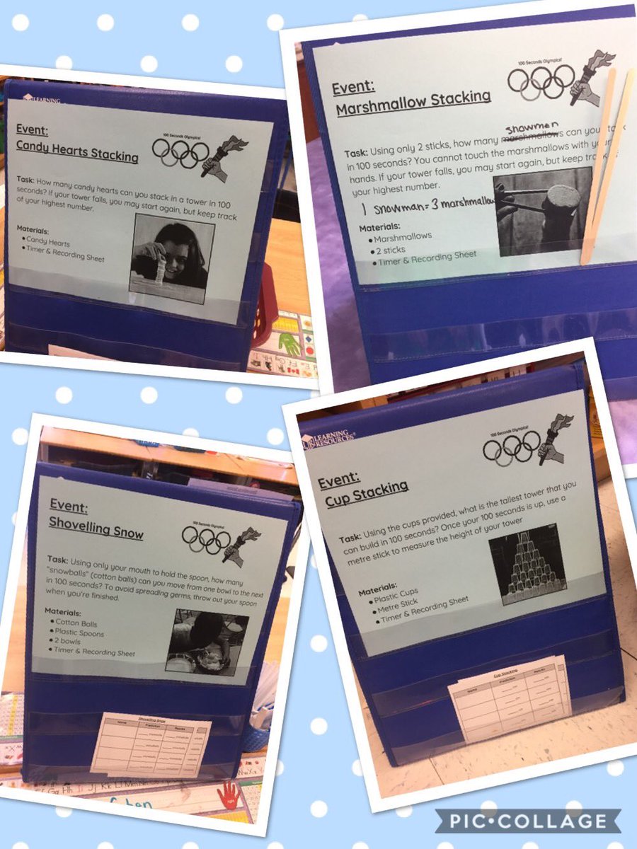 MissStickley's tweet photo. Celebrating the 100th Day with the 100 Seconds Olympics! We have 100 seconds to complete each event! #sccdsb #LifeInGrade23 #olympics #100thdayofschool https://t.co/ry2hPlKtai