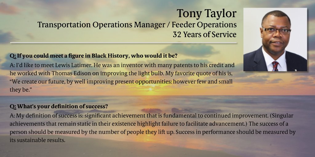 In honor of #BlackHistoryMonth, we’re highlighting some of South Cal’s African American staff leaders. Today's #UPSer profile is Tony Taylor. #DiversityAndInclusion #TogetherWeAreUPS #ProudUPSer #UPS