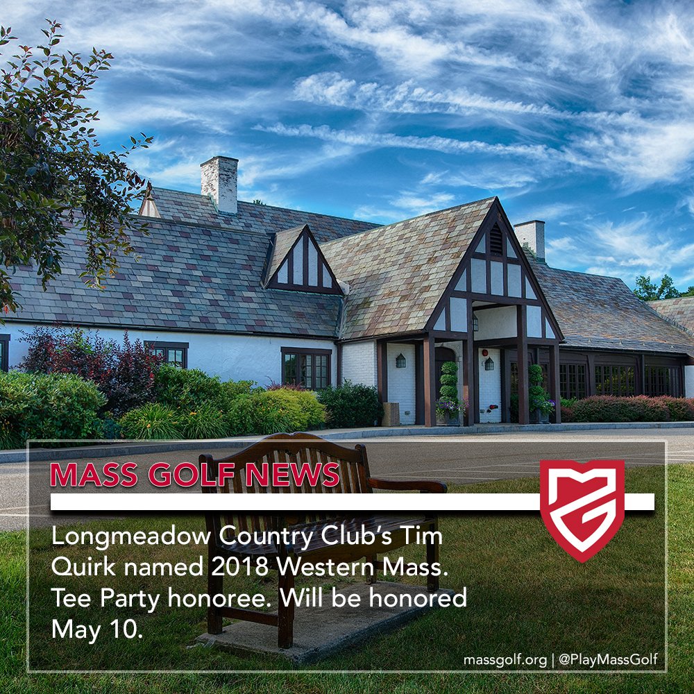 On Friday, it was announced that #MassGolf golf professional Tim Quirk, of Longmeadow Country Club, will be honored with the 2018 Western Mass. Tee Party Award on May 10. 

📰: <a href="/masslivesports/">masslivesports</a>
bit.ly/2Elwq4X
