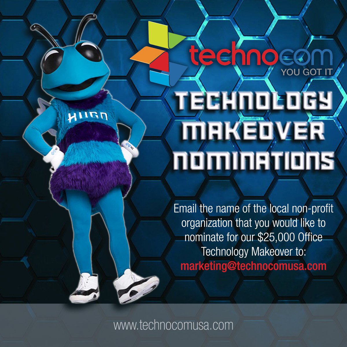 We're now in week 2 of nominations for our $25,000 #TechnologyMakeover!! Spread the word & be sure to nominate your fave #nonprofit by emailing marketing@technocomusa.com. Nominations are open until 5pm, 2/28. The top 3 nominated NPOs will move on to round 2 voting. #YouGotIt