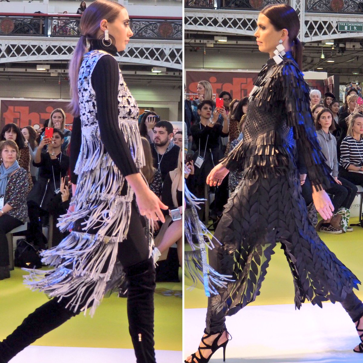 SoCalValerie's tweet photo. #InTheFringe at today’s @PureLondonShow #catwalk show. This trend isn’t going anywhere. Swish-worthy looks paired with #Earrings have endured each season... ✨ #fashion #style #fringe #ontrend #purelondon #catwalkshow #runway #london #lookbook #lookoftheday #outfitinspo #jewelry https://t.co/Z5GjCq86gD