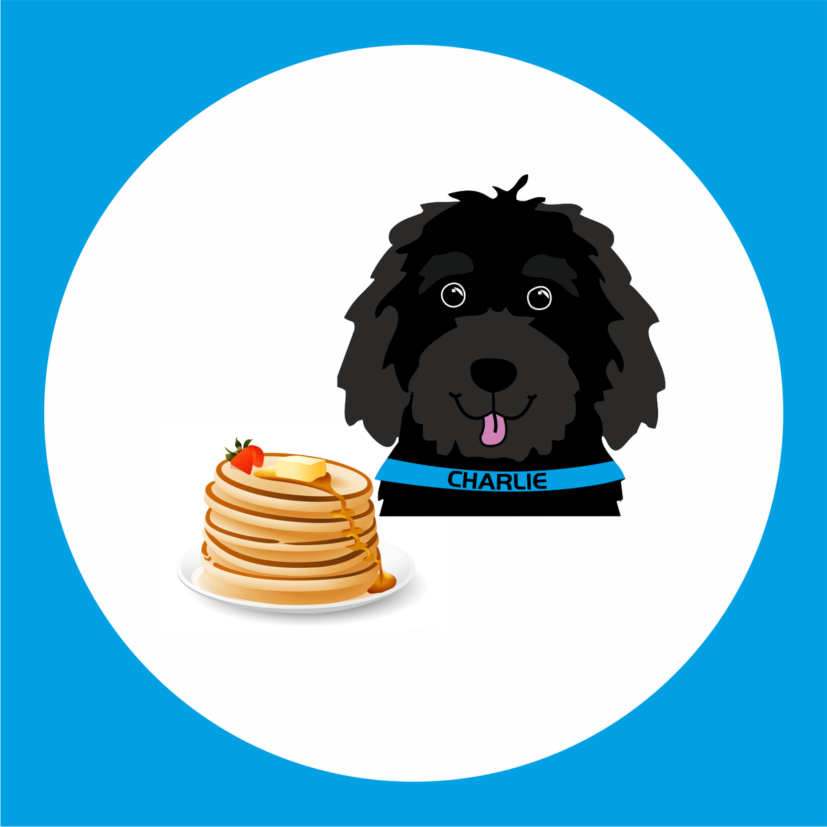 SigmaEmbroidery's tweet photo. Shrove Tuesday is almost here! Charlie the Sigma dog wants to know how you like your pancakes? #CharlieSigmaDog #PrintShopPooch #embroidery #PRINTING #ShroveTuesday #PancakeDay https://t.co/5oKRFgJK0W
