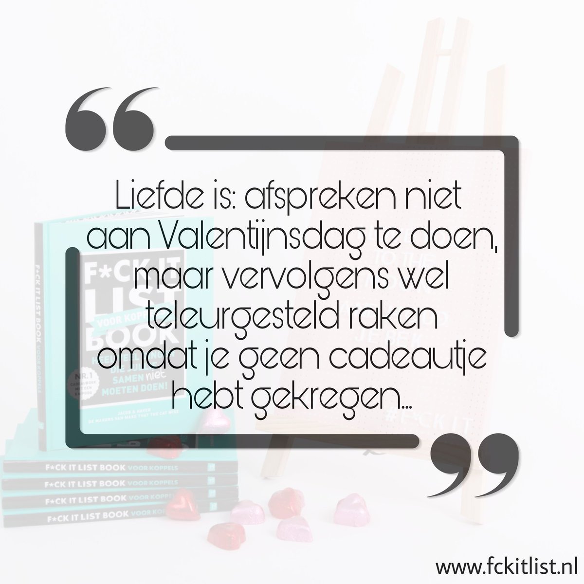 Dit dus. #valentijnscadeau #valentijnsdag #valentijn #fckit

fckitlist.nl/het-boek/f-ck-…