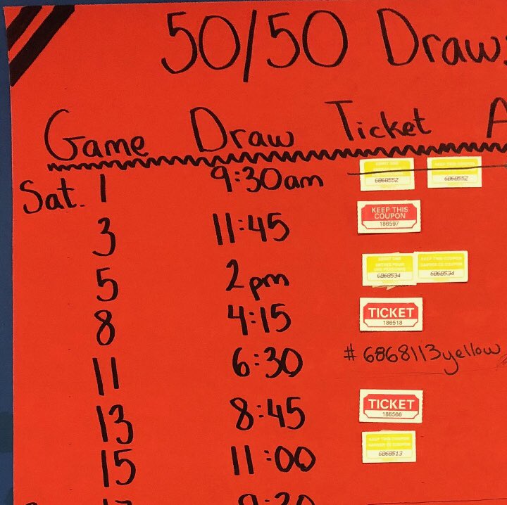 DSMT2018's tweet photo. If you bought a 50/50 ticket at MSA on Saturday, there could be a winnings envelope waiting for you at the front table 🎉 https://t.co/ueCYiulyqM