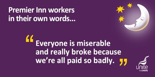 unitetheunion's tweet photo. Do you work at Premier Inn? Tell Unite your Premier Inn story - Together, we can win the dignity and proper pay you deserve - https://t.co/MxLxVjkJtu #PremierSinn #PremierUnion https://t.co/CG7MF8En7c