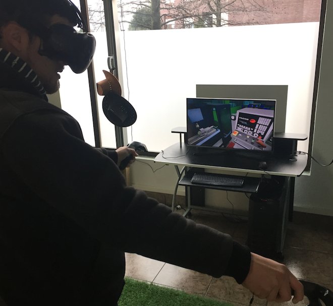BeitxuStudios's tweet photo. Testeando nuestra nueva #Fresadora #CNC para #formación con #VR! #RealidadVirtual #Industria40 #MachiningVR #Mungia #sartutabeitxu https://t.co/1FNZIP4Trn