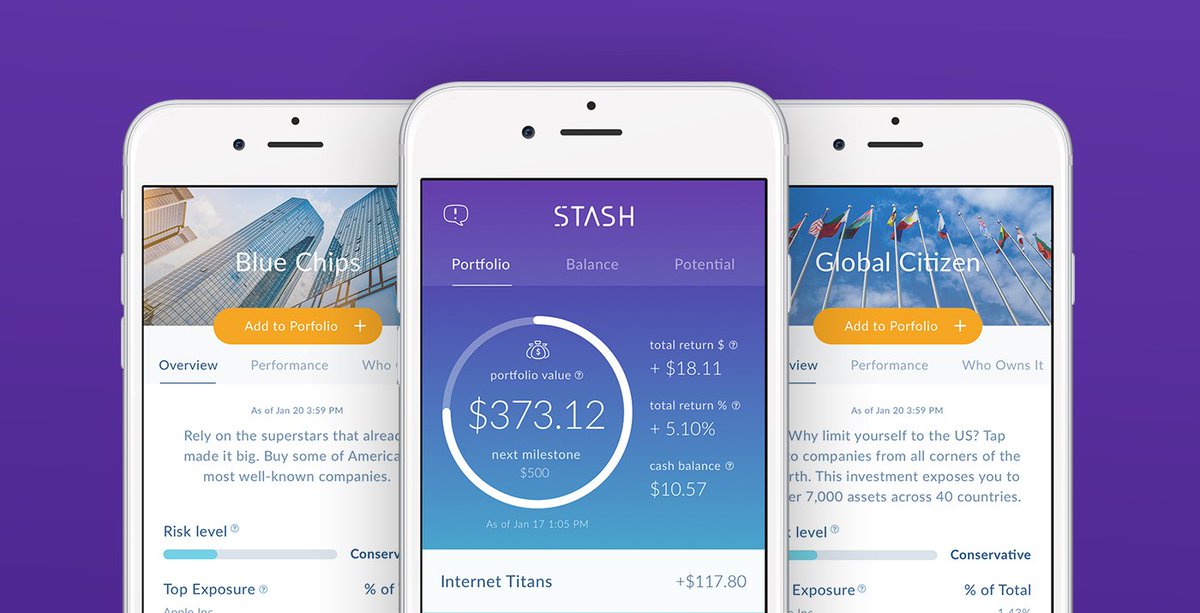 Simplified #investingapp @Stash raises $37.5 million #SeriesD as it heads into banking buff.ly/2G9qfxE