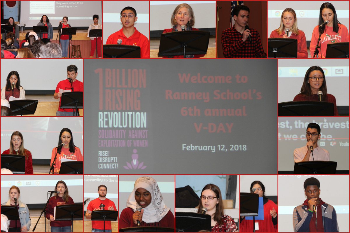 ranneyschool's tweet photo. For Ranney School's 6th Annual V-Day, Women's Studies hosted a Town Hall where students performed spoken word, poems, songs and video celebrating women and raising awareness of women's issues. https://t.co/QQCvyJWwMt