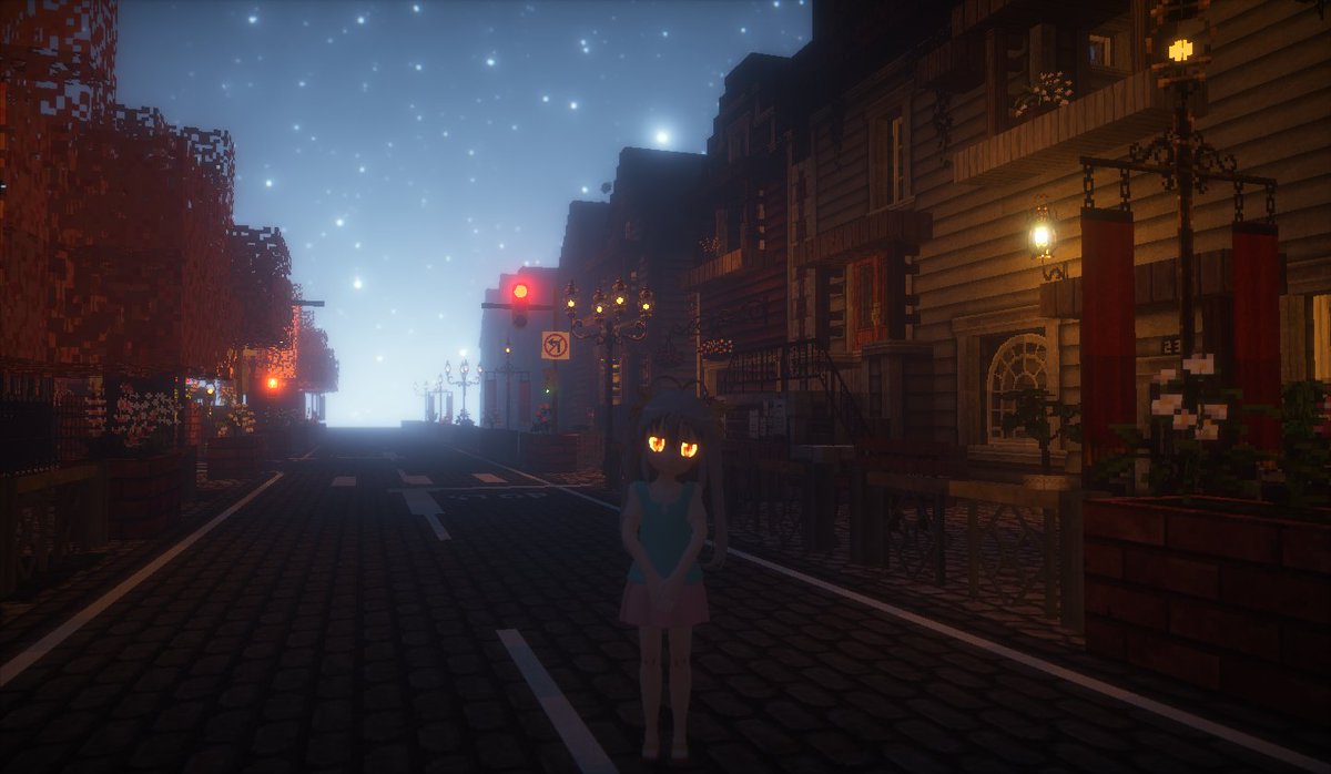 CryingCy_42's tweet photo. 昼と夜のコントラスト
#RealTrainMod 
#cocricot 
#Minecraft建築コミュ https://t.co/9VW8HlD6Do