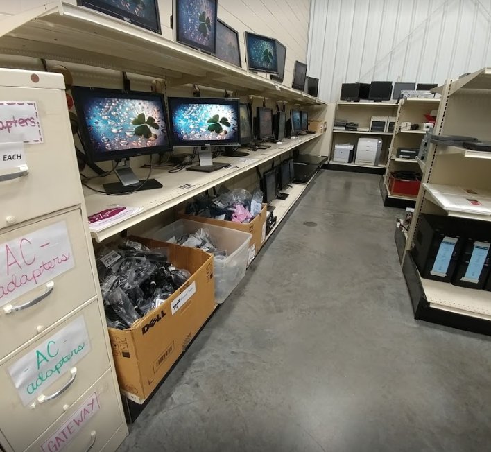 SurplusFirst's tweet photo. Tomorrow, on the #AssetWorks blog: Talking University E-Waste with Tim Heckaman, IT Administrator at @michiganstateu Surplus Store. Check back to learn how the university is working to minimize e-waste and maximize electronic recycling! @MSU_Surplus https://t.co/lhWk9A07Fw