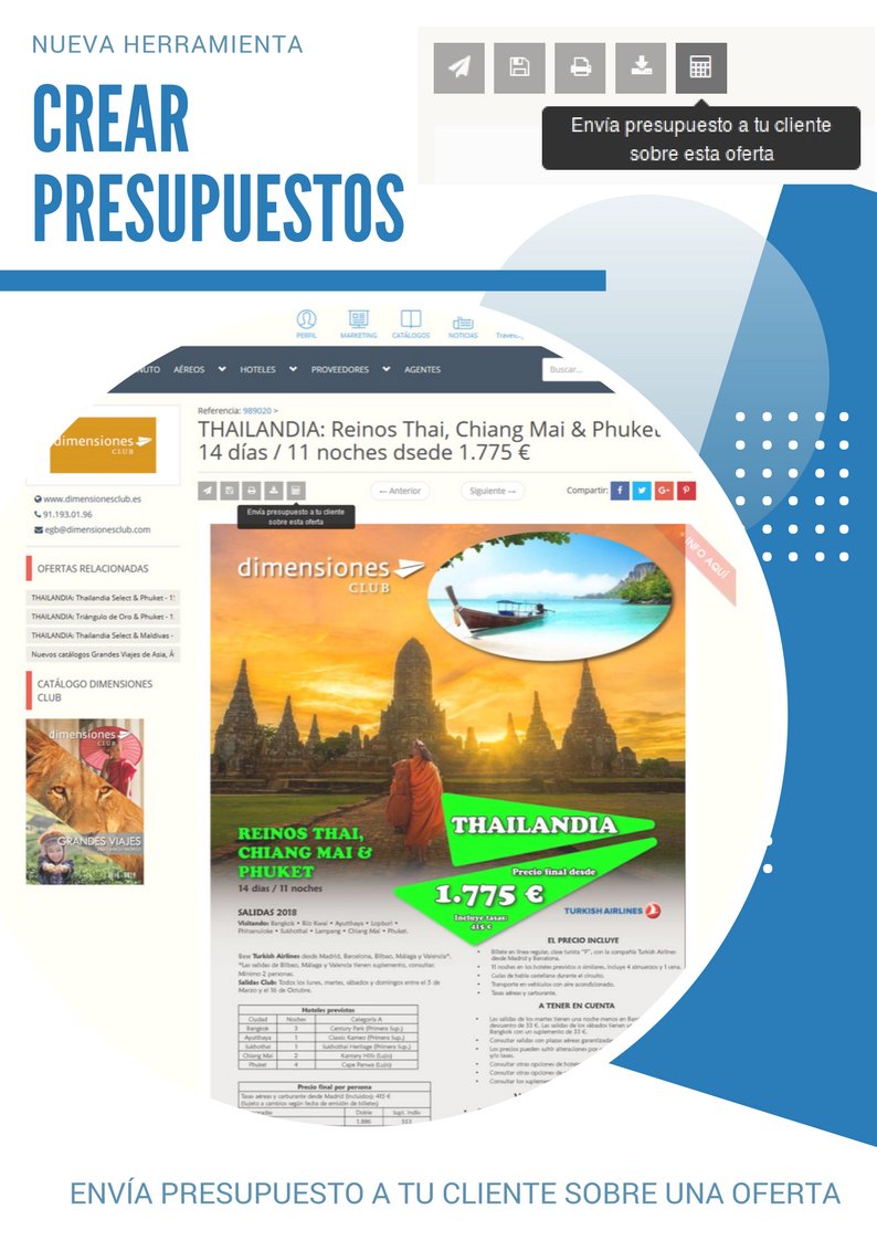 bookingfax's tweet photo. ¡Novedad! Ahora puedes crear y enviar PRESUPUESTOS a tus clientes de  manera fácil y rápida con esta nueva herramienta que te facilita  @bookingfax 
https://t.co/qPpt3T2dMA https://t.co/qlvRziiUup