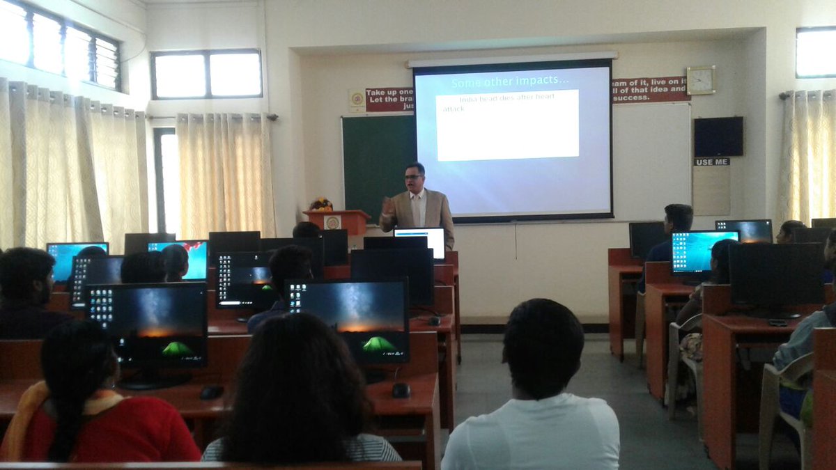 It was a pleasure having <a href="/Bhavik29/">Bhavik B Dangarwala</a> to conduct a one day Workshop for Enactus students at the  Seshadripuram first grade college, Bangalore on  9th feb 2018
