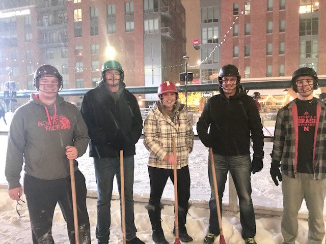 NGCgroupINC's tweet photo. Broomball Tourney tonight in the @railyardlincoln, let's see if our team can sweep the bracket! #punintended #NGCGroupInc https://t.co/WJVzdaLbPW