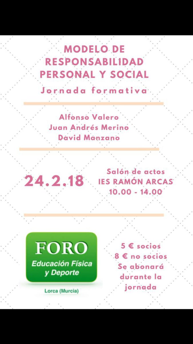 foroefyd's tweet image. Nueva jornada formativa del #foroefyd Esta vez aprenderemos más sobre el Modelo de Responsabilidad Social y Personal gracias a @UAvalero @jmerinobarrero y David Manzano.