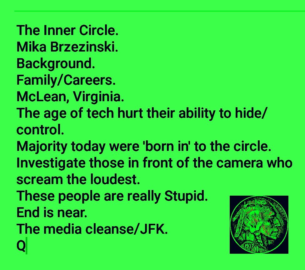 The Inner Circle; These People are really STUPID. The End is near...

#SecretSocieties
#FAKENEWS 
#FakeNewsCNN
#MorningJoe
#FakeNewsAwards
#LockThemAllUp

#Qanon 8chan
#QAnon 
#Trump 
#MAGA 
#Q