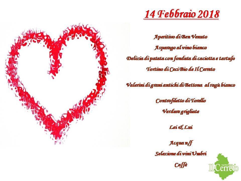 IlCerreto's tweet photo. #sanvalentino2018  
La nostra proposta 
#agriturismo  #Umbria https://t.co/dLavVgU3db