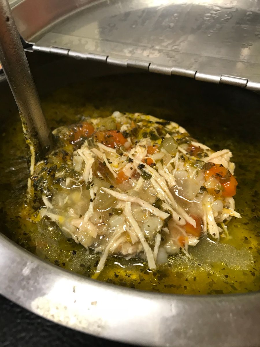 MadTable's tweet image. What warms your tummy on a raw winter day?  
Soup!
Where do we get amazing soup with hand shredded chicken, tasty brown rice, and fresh herbs?  
Jersey Girl Cafe!