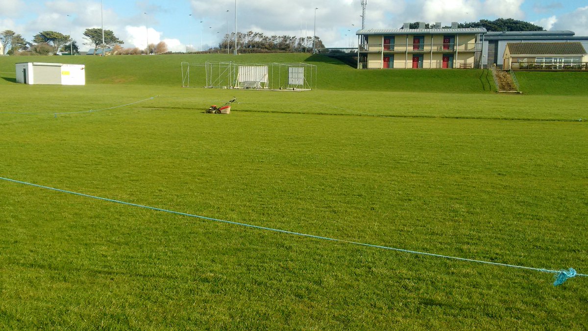 DaveKey8's tweet photo. @NewquayCC square after being cut for the first time this season https://t.co/8wJ1yoEj7T