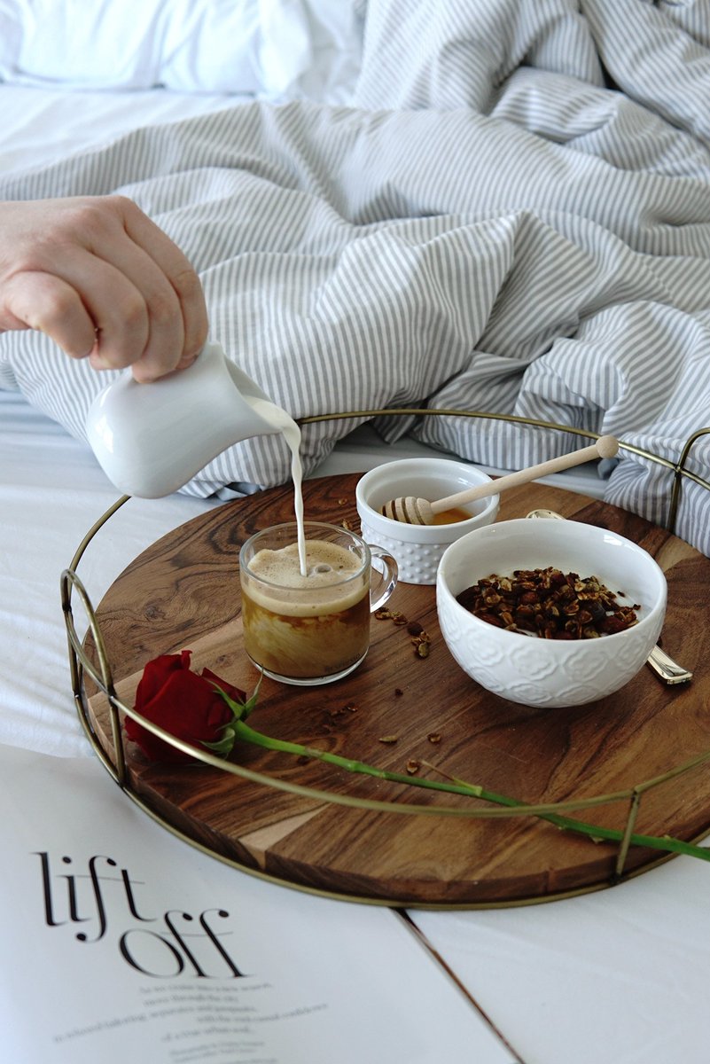 We've got love on the brain this week! Pictured: a perfect, simple breakfast in bed featuring our Classic Cranberry Almond Artisan Granola.

Thanks <a href="/GirlsOfTO/">Girls of T.O</a> for the photo!