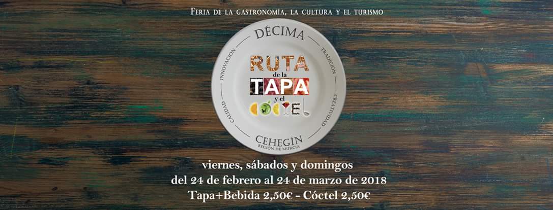 RutaTapaCehegin's tweet photo. ¡Ven a descubrir la Ruta de la Tapa y el Cóctel 2018!
Gastronomía, turismo y cultura en un marco incomparable: Cehegín, uno de los pueblos mas bonitos de la Región de Murcia
📲 https://t.co/NpYb9fdsMt https://t.co/QCllc3UEDV