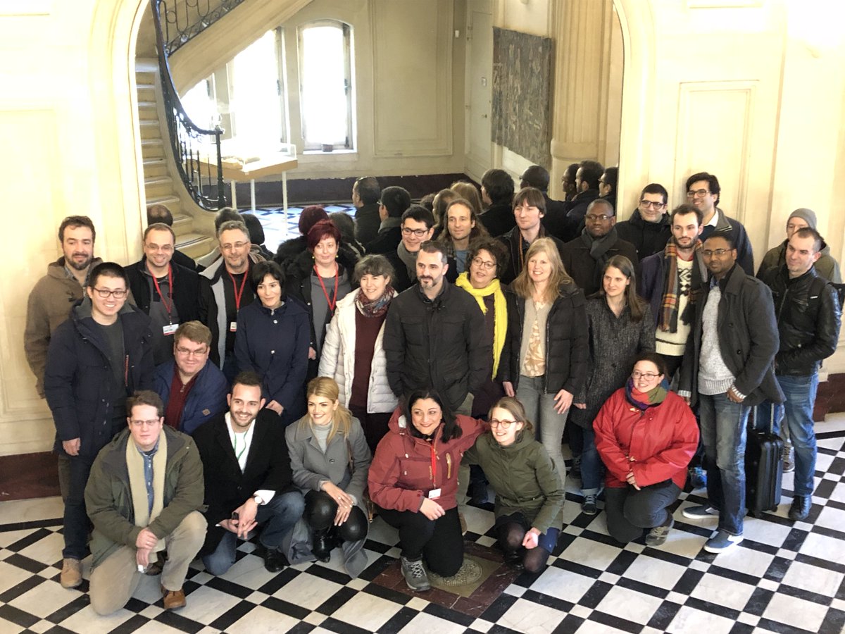 Consortium <a href="/openminted_eu/">OpenMinTeD</a> @INRA_IDF day 1 is over, 2 days to go. Thanks for the fruitful discussions! #TextMining <a href="/UofGlasgow/">University of Glasgow</a> <a href="/FrontiersIn/">Frontiers</a> <a href="/grnet_gr/">GRNET</a> <a href="/gesis_org/">GESIS @gesisorg.bsky.social</a> <a href="/sheffielduni/">The University of Sheffield</a> @CNIO_Cancer <a href="/OpenUniversity/">The Open University</a> <a href="/UvA_Amsterdam/">UvA Amsterdam</a> <a href="/AgroKnow/">Agroknow</a> <a href="/emblebi/">EMBL-EBI</a>  <a href="/TUDarmstadt/">TU Darmstadt</a> <a href="/nactem_unimcr/">NaCTeM @ManUni</a> <a href="/athenaRICinfo/">Athena RC</a>