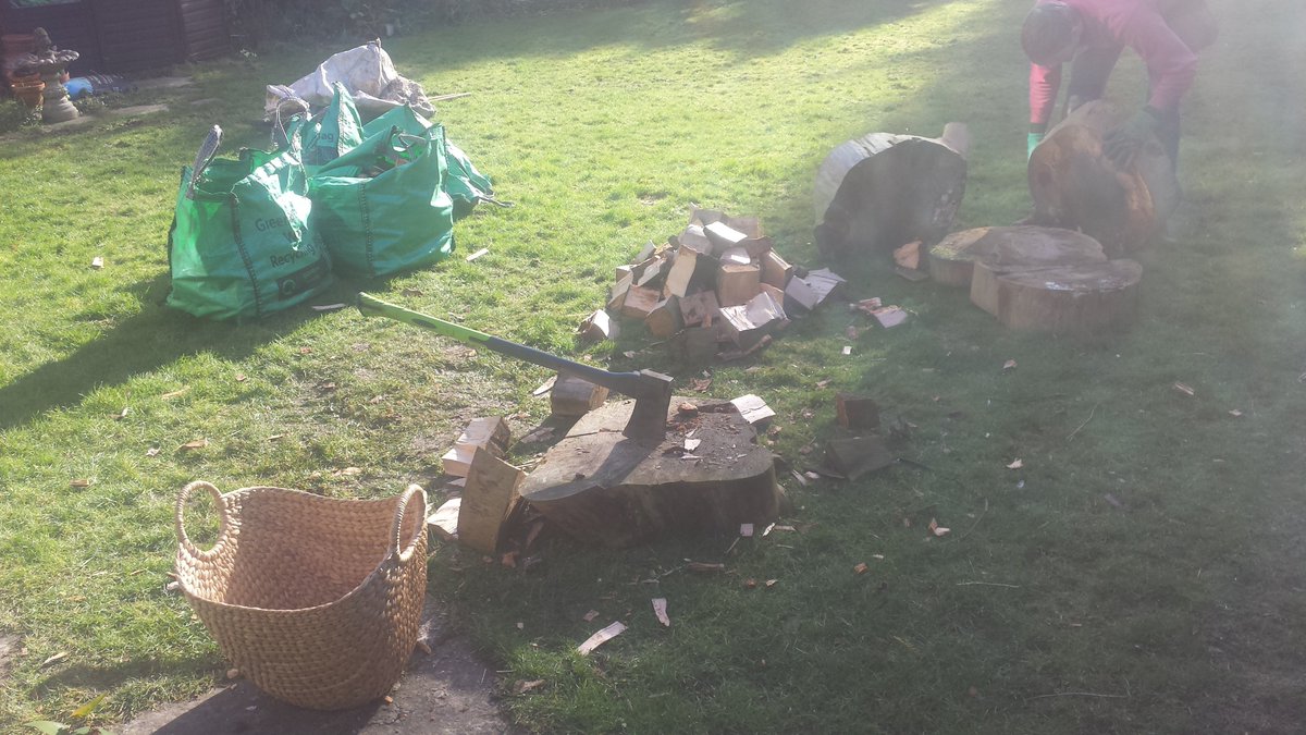 RedRoseServices's tweet image. A customer of ours requested that we turn some fallen debris into usable firewood.