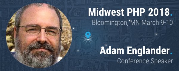 midwestphp's tweet photo. Have you ever wanted to learn about the complex and confusing world of cryptography? Come learn from @adam_englander as he breaks down the components arming you with the knowledge to use cryptography properly! #mwphp18 https://t.co/we2NGxJGHZ https://t.co/YoeM0ClegR