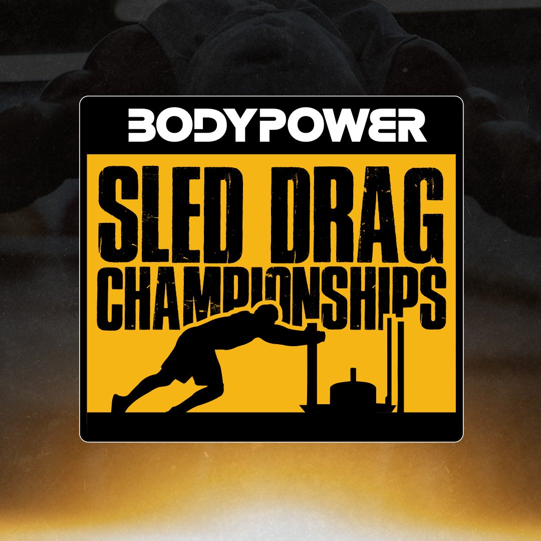 The World’s First Sled Drag Championship comes to BodyPower! Ran in association with <a href="/RossEdgley/">Ross Edgley</a>, athletes will race 100kg+ sleds over a 30-metre track in a knock-out tournament! For the latest info go to: bit.ly/2EyI2Bc #SledDrag #FunctionalFitness #BodyPower #fitness