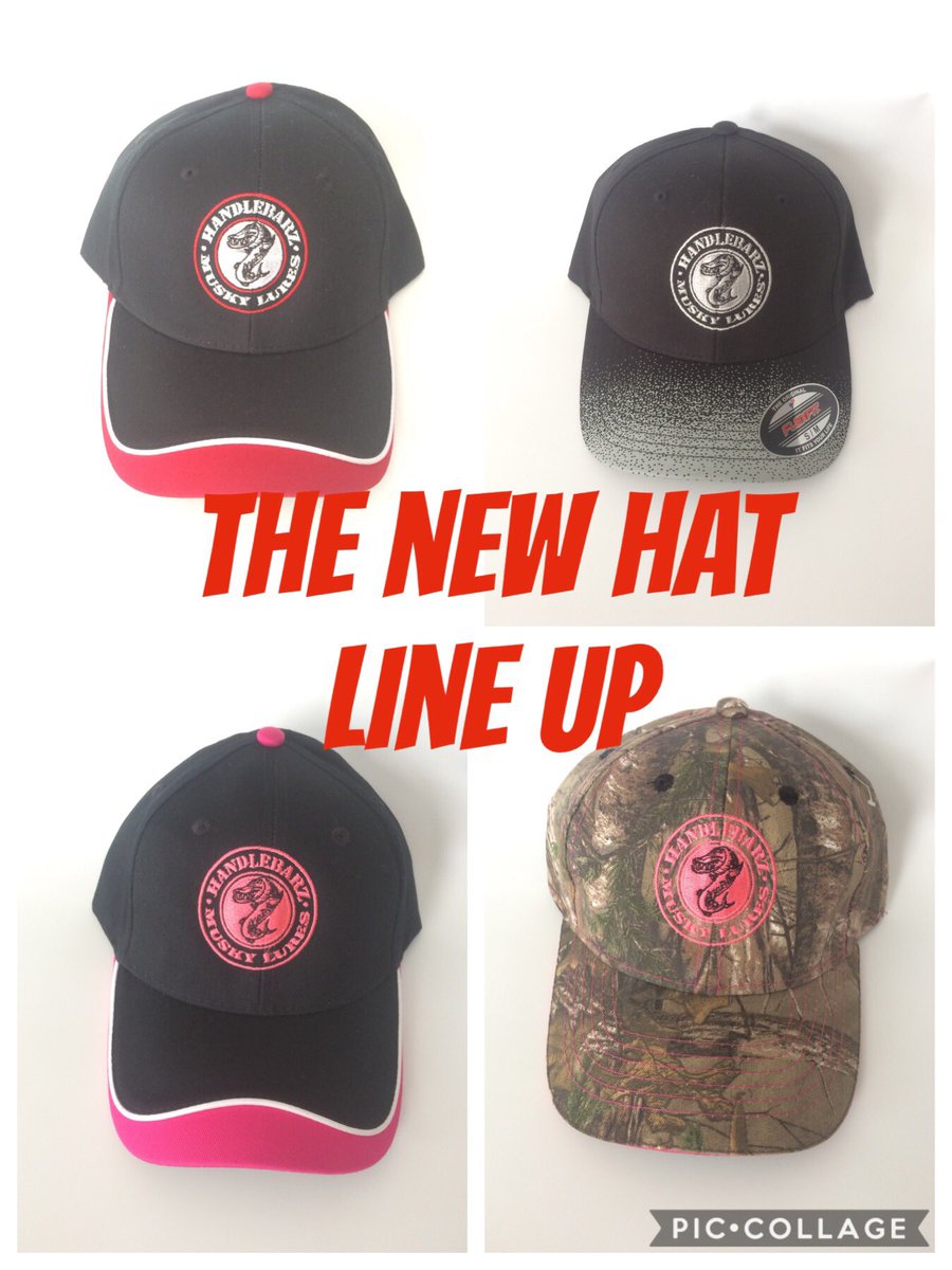 HandlebarzLures's tweet photo. After years with out hats due to my picky ness we have a awesome local Canadian company doing our hats and we are excited about these. The four here are the newest styles we have. Stop by booth #350 at the Spring Fishing and Boat Show and see what we have. #Handlebarz https://t.co/egSPwiAFH0