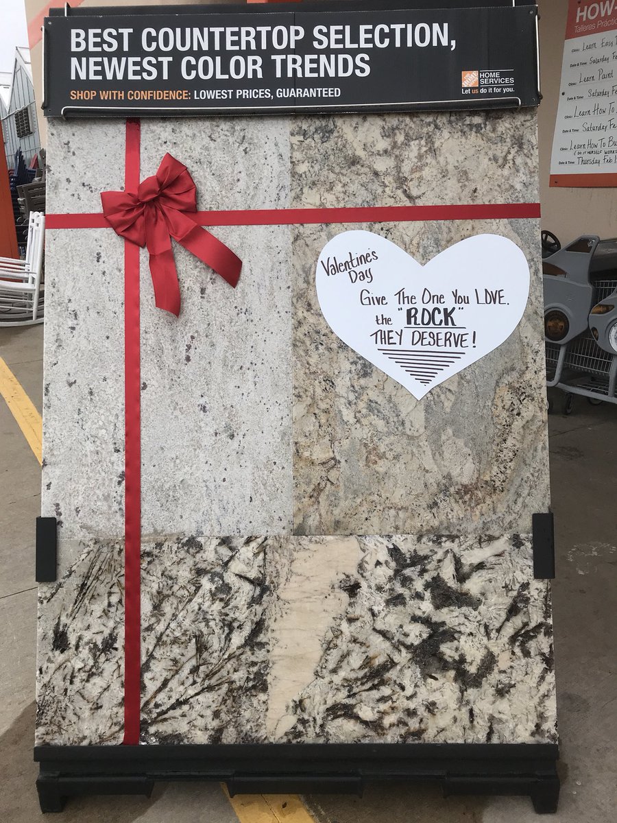 Give them the rock they deserve this valentines. Only at the Home Depot <a href="/AJoyner32/">Andre Joyner</a> <a href="/DougBischoffDSM/">Douglas Bischoff</a> <a href="/SarahFarrellTHD/">Sarah Farrell</a> @THDMBaker