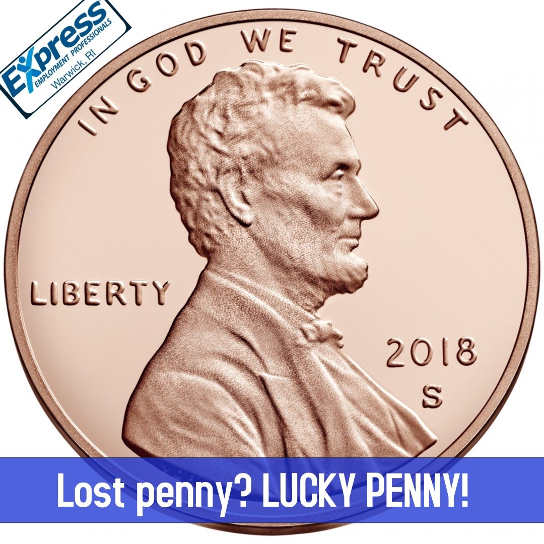 ExpressWarwick's tweet image. February 12th is LOST PENNY DAY!
As far as I'm concerned, every lost penny is an opportunity to find a lucky penny! Are you feeling lost in your job search? Then we want to find YOU! You just may be that "lucky penny" we are searching for! Apply at expressproswarwick.com