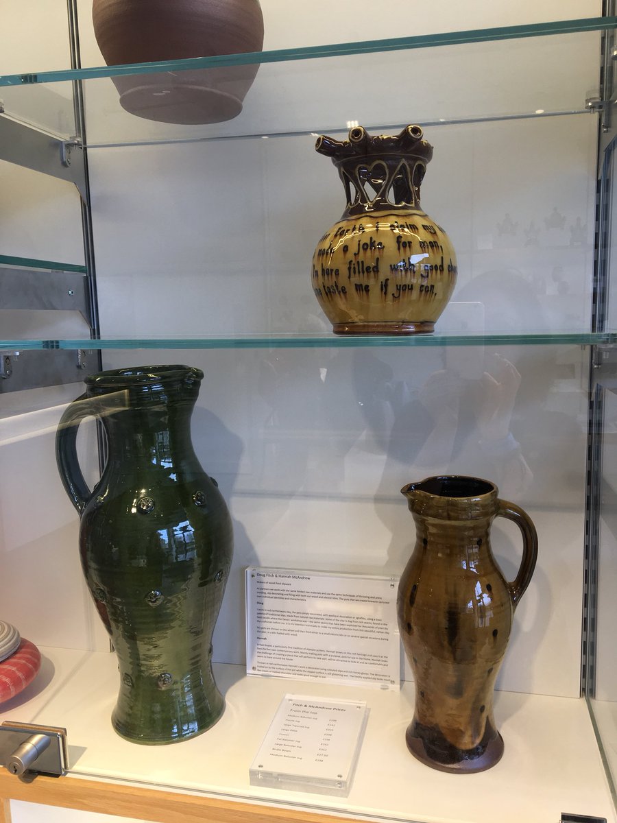 Sheilamone1's tweet photo. Half term Ceramics fun today @COCAYork. Loved seeing work by Hans Coper and @hannahmcandrew and @douglasfitch1 amongst others https://t.co/jFsh51P79u