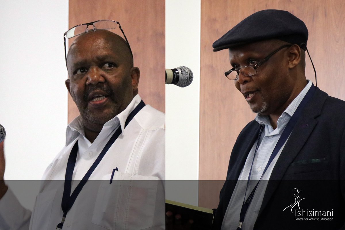 Today, Tshisimani’s Dinga Sikwebu was on a panel with the Deputy-Speaker of the House of Assembly Lechesa Tsenoli at the <a href="/MandelaInit/">Mandela Initiative</a> workshop on strategies to overcome #poverty and #inequality.