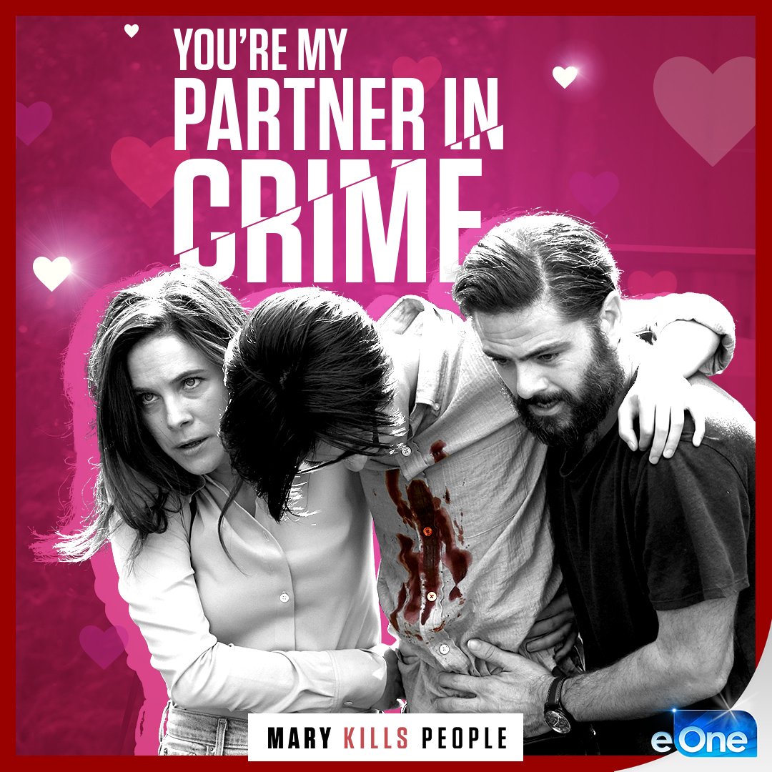 eOne_TV's tweet photo. 💘 #ValentinesDay is around the corner 🥂 tag your #partnerincrime 😉🤝 #eOneTV's #MaryKillsPeople returns for Season 2 on March 12 to @lifetimetv in the US 🙌 https://t.co/00Zo6RNvah