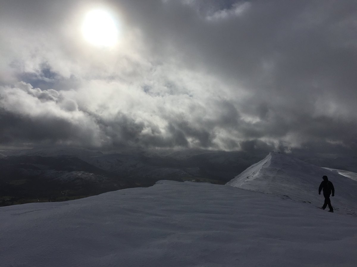 Blencathra you beauty...one of our most challenging yet rewarding climbs so far @ellmoriv #LakeDistrict #WainwrightsWalks #IceIceIce