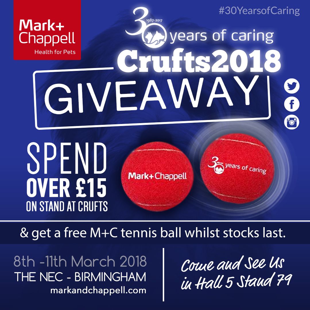 vetiquk's tweet photo. πΆ Visiting @Crufts this year?! Spend Β£15 on M+C #PetHealth products & we'll throw you a free tennis ball for your walkies! πΎ #whilestockslast *Hall 5 Stand 79*
#Crufts2018 @TheKennelClubUK #HealthyPets #thepetsbiz #30yearsofcaring https://t.co/ltAXVnnXja