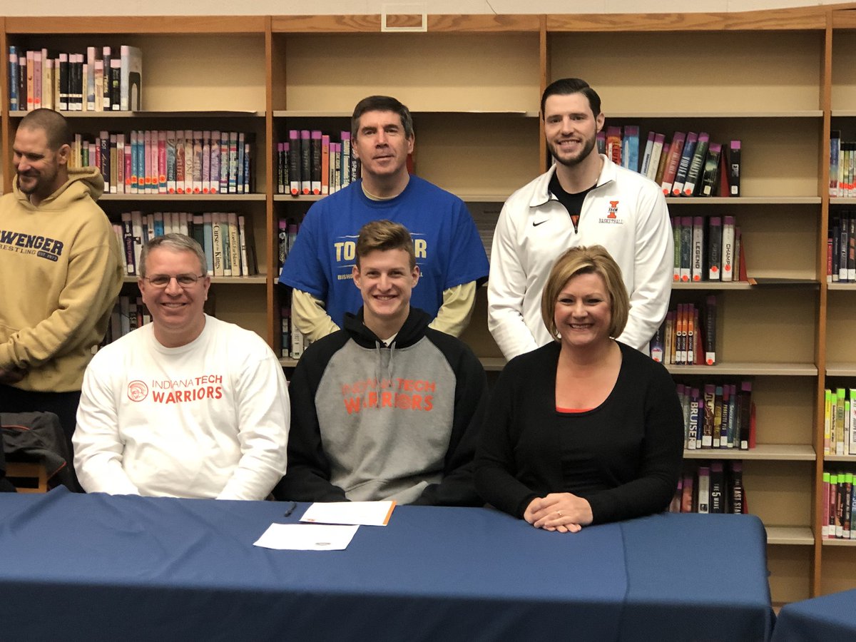 INTechMBB's tweet photo. Congratulations @LucasLehrman! Lucas signed his National Letter of Intent this morning as he officially joins our program from Bishop Dwenger High School in Fort Wayne, IN. #GoWarriors 🏀📝🔥 https://t.co/sKBeUtDdjn