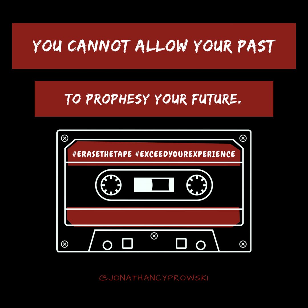 JCyprowski's tweet photo. What’s in your past can haunt you or teach you to exceed your previous experience. The choice is up to you, and what you decide to do with your disappointments and pain. Erase the tape of the past you have rewound over and over again to constantly remind you of your pain. https://t.co/JFqLv3TcXM