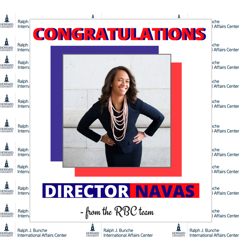HUBuncheCenter's tweet photo. Congratulations Tonija Hope Navas on your appointment to Director of the Bunche Center! Your leadership has been an inspiration to us all!
 - Your RBC family https://t.co/iqRp1C6pn2