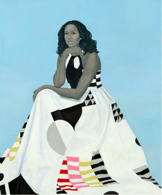 There are days that I don't see myself in this nation--my face, my value, my values. And then there are days like this. I am in the fabric of the dress, I am in the leaves, I am in their expressions, their repose. I find myself in every drop of paint. And I'm grateful.