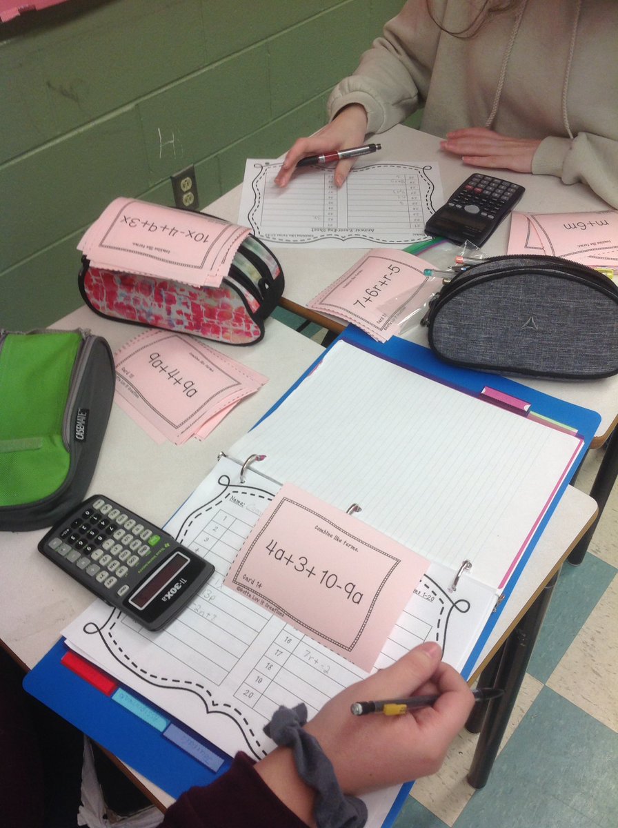 kampbell66's tweet image. @TATwolves @NLESDCA More fun with #liketerms #polynomials #Math9