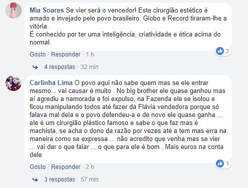 MaryGi94's tweet photo. Dois dos comentários no post desse blog (blog que acompanha o reality a fundo). É a tal coisa: amado e odiado, mas todos reconhecem que ele causa em tudo o que entra! https://t.co/Wzk0M4xOsY