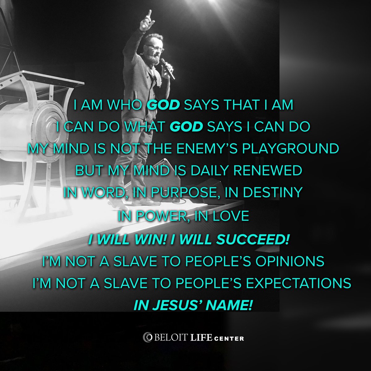 beloitlifecntr's tweet photo. Just a little reminder on this Monday. You are who God says that you are! #welcometothelife #blc https://t.co/4dwtdbpzp2