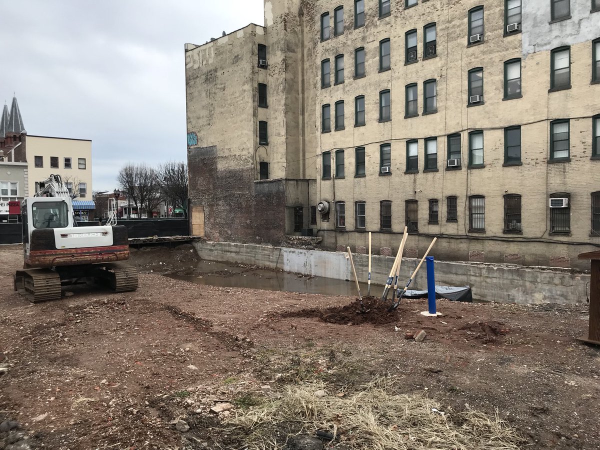 groarchitects's tweet photo. Ground breaking today for our 72-unit mixed-use project on Broadway in Bayonne!  #BayonneRising https://t.co/BMJW6Oj0UK