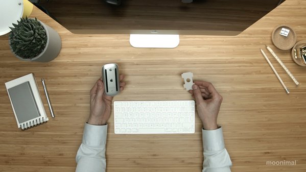 Crowd project of the week: PureShape, a minimalist mousepad dedicated to Apple Magic Mouse - popsop.com/?p=70607