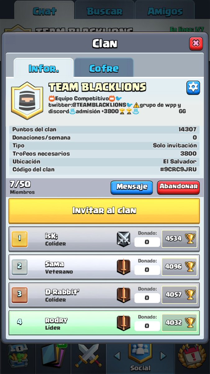 Oficial , se abre nuevamente el equipo TEAMBLACKLIONS  , si quieren unirse mandar MD a <a href="/TEAMBLACKLIONS/">TEAM BLACKLIONS</a>  

RT se agradece