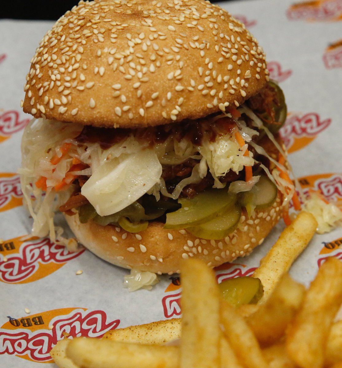 BigBoyBarbeque's tweet image. The Dorothy sandwich - saucy beef brisket, slaw and pickles - since 2011 #brisket #pulledbrisket #smokedbrisket #bbqbrisket