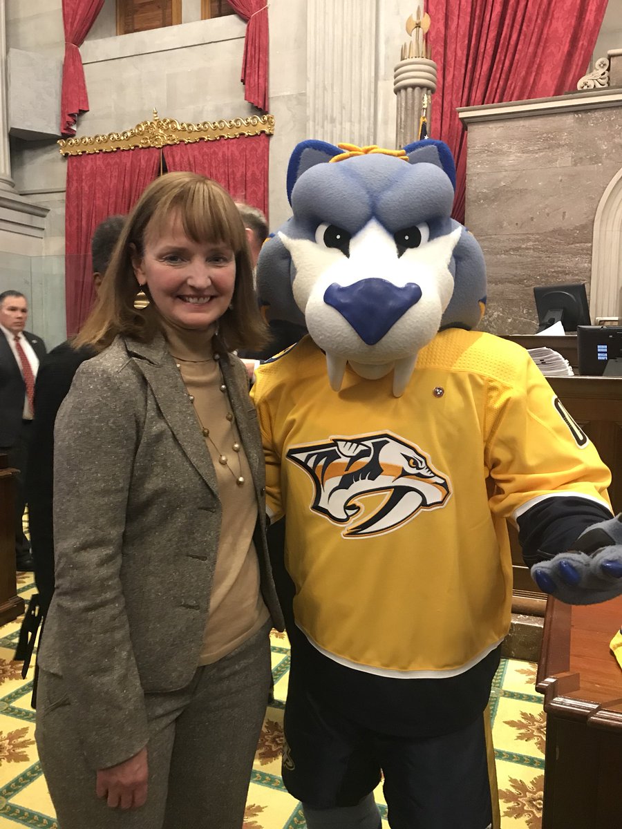 BethHarwellTN's tweet image. Enjoyed honoring @PredsNHL tonight on the House floor, with a visit from @Gnash00 and @PREDSident. Thank you for all you do for Nashville and for Tennessee! #smashville
